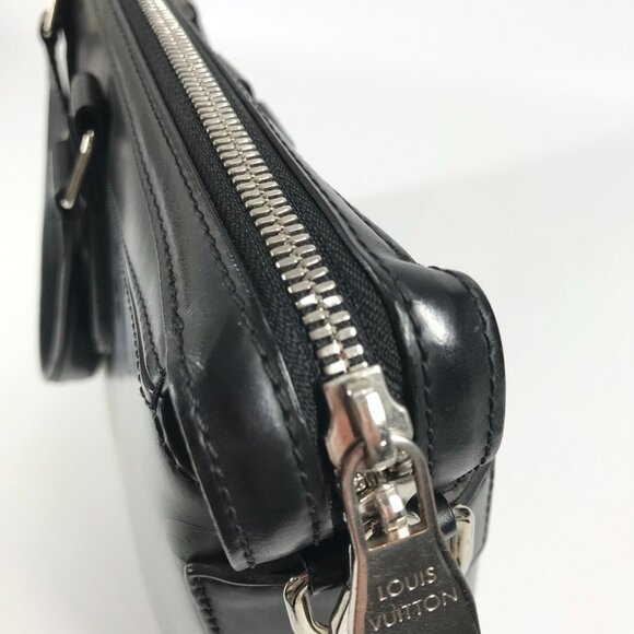 LOUIS VUITTON Black Monogram Leather Tote Bag - Picture 12 of 16